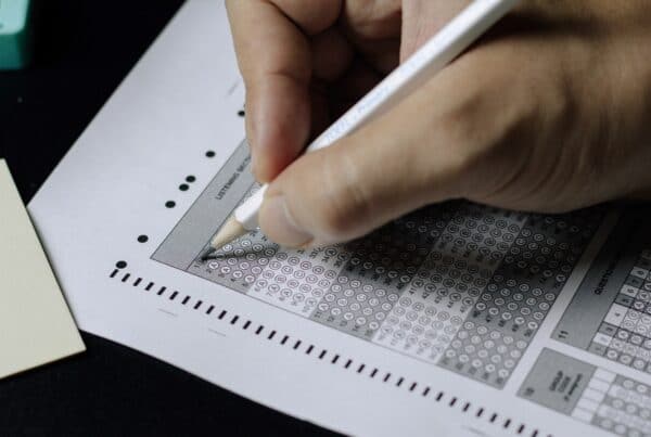 Hand selecting in answers on bubble sheet