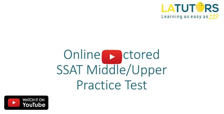 SSAT Middle Upper Diag