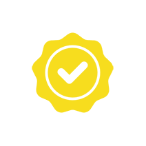 Icon of a gear with a check mark inside